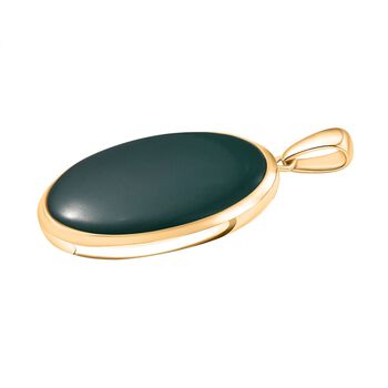 Verde Onyx Anh&auml;nger in Goldton - 68,32 ct.