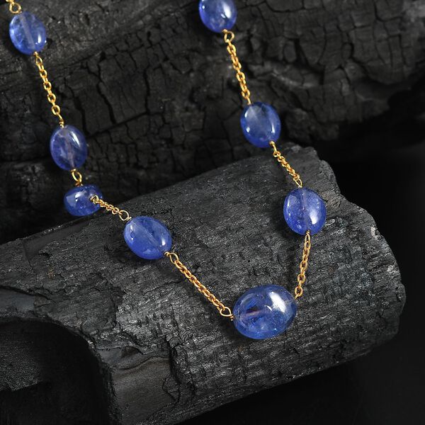 AA Tansanit Halskette, 60cm - 45 ct. image number 2