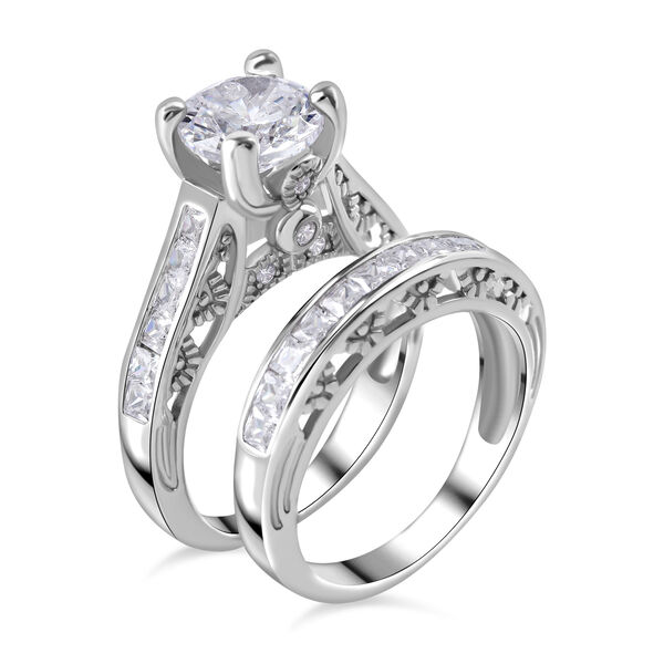 LUSTRO STELLA 2er-Set- Zirkonia Ring - 5,75 ct. image number 2