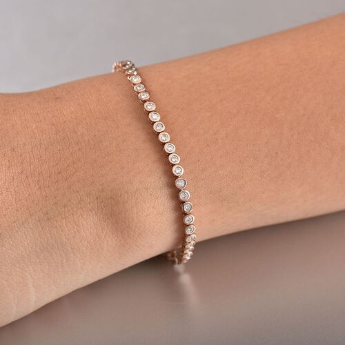 LUXURIANT DIAMOND - Lab Grown Diamant SI-GH SGL zertifiziert Armband ca. 19 cm 925 Silber ca. 2.00 ct image number 3