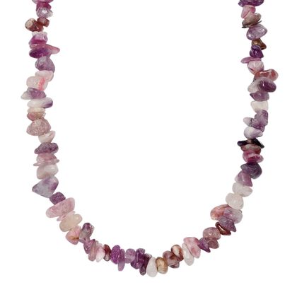 AA Lepidolith Kette 70 cm, ca. 270,00 ct.