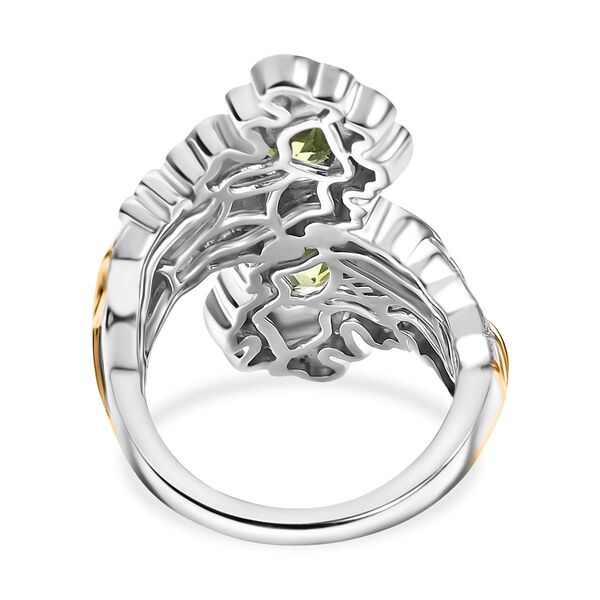 EverTrue Peridot zweifarbiger Ring - 1,36 ct. image number 6