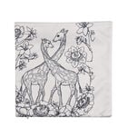 2er-Set, DIY Kissenbezug zum Bemalen mit 8 Textilfarb-Stiften, Größe 45x45 cm, Weiß, Giraffe image number 3