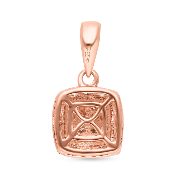Nat&uuml;rlicher Champagner Diamant Anh&auml;nger, 925 Silber Ros&eacute;gold Vermeil, ca. 0.25 ct image number 5