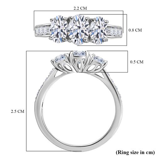 LUXURIANT DIAMOND- SGL zertifizierter VS-EF Labor Diamant Ring in 950 Platin - 2,05 ct. image number 3
