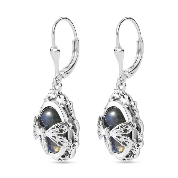 AAA Labradorit Ohrringe - 8,50 ct. image number 5