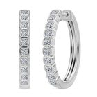 LUXURIANT DIAMOND - Lab Grown Diamant SI-GH Ohrringe 925 Silber rhodiniert ca. 0.50 ct