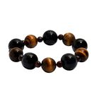 Tigerauge Armband, flexibel, ca. 262.00 ct