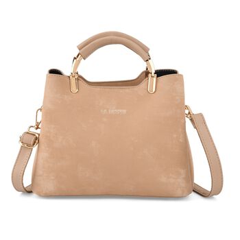 LA MAREY Crossbody Tasche mit Rei&szlig;verschlussf&auml;chern und verstellbarem Schulterriemen, 25x20x11cm, Khaki