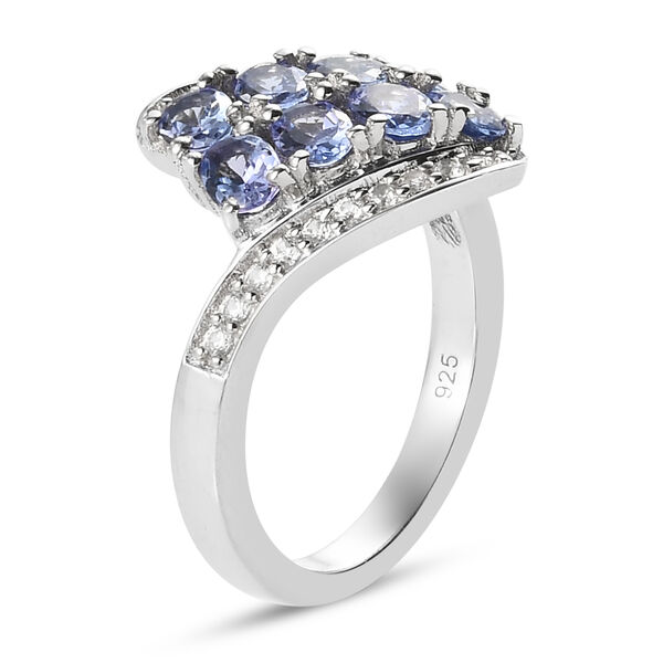 Tansanit und Zirkon Ring - 1,73 ct. image number 5