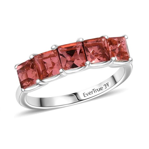 Rose Pfirsich Kristall Ring Messing (Gr&ouml;&szlig;e 21.00) 1.77 ct image number 4