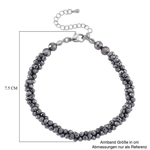 Terahertz Halskette ca. Flexibles cm 316L Edelstahl ca. 80.00 ct image number 4