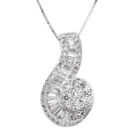 New York Kollektion - Diamant-Anhänger (I1-I2 G-H) mit Kette, 45 cm, 585 Weißgold ca. 1,00 ct