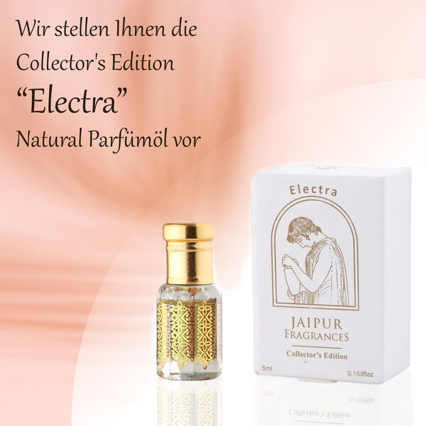 Jaipur Fragrances - Collectors Edition Electra nat&uuml;rliches Parf&uuml;m&ouml;l, 5ml image number 7