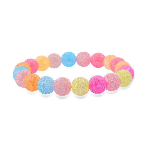 Regenbogen Eis Quarz Armband, 19 cm - 287,80 ct.