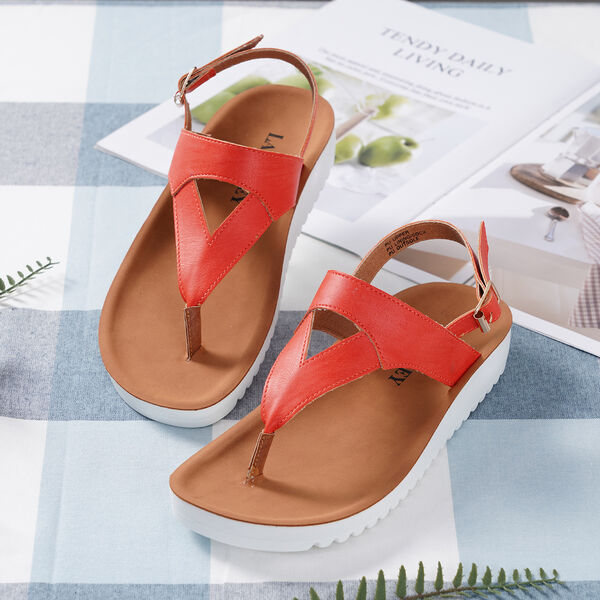 LA MAREY - Damen Sandalen, Größe 37, Orange image number 0