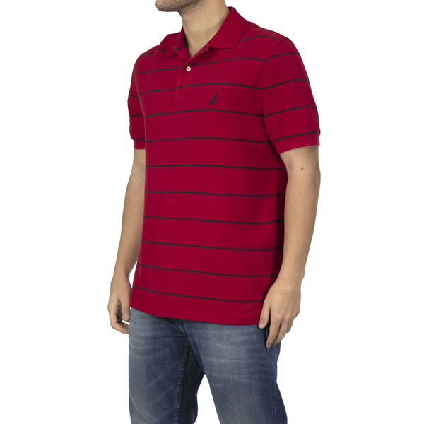 NAUTICA: Poloshirt mit aufgesticktem Logo, Rot image number 1