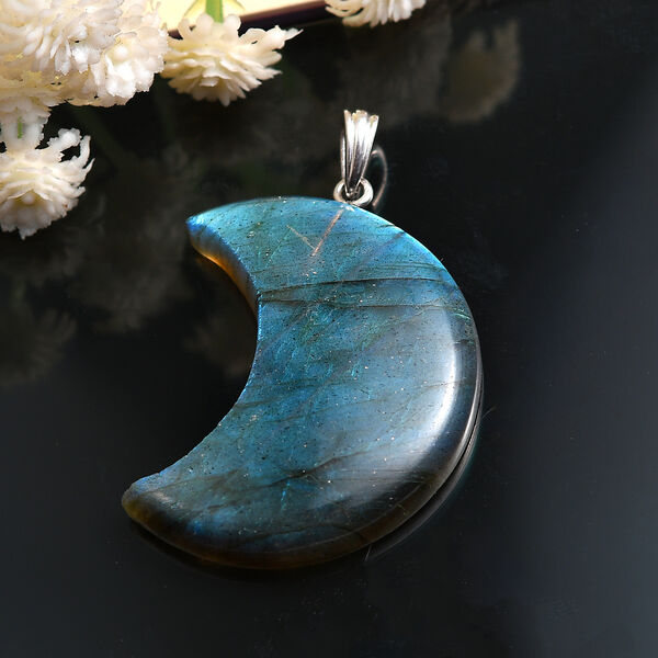 Labradorit Anhänger - 53,78 ct. image number 2