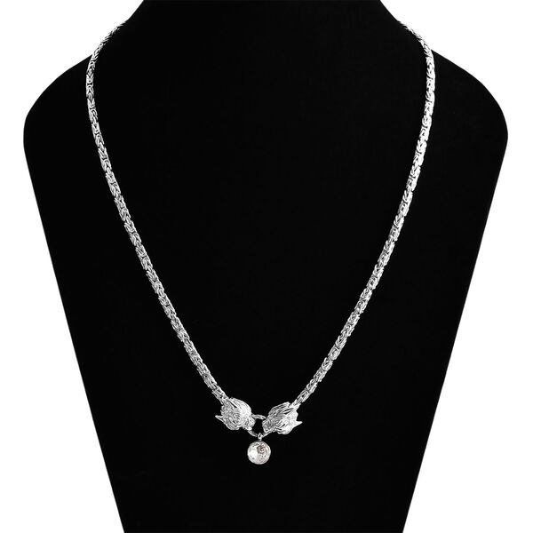 Royal Bali - Moissanit Halskette ca. 56 cm 925 Silber ca. 0,89 ct. image number 2