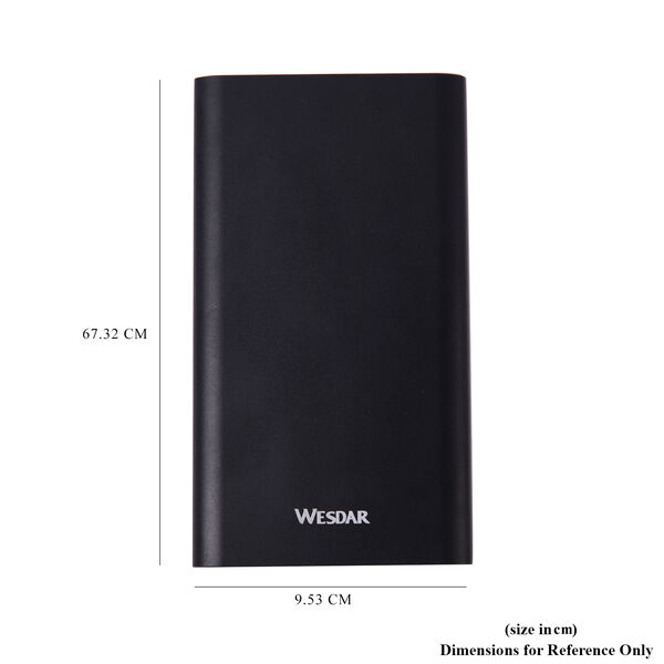 WESDAR Powerbank mit 2 USB-Steckplätzen, Schwarz image number 6
