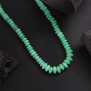 Gr&uuml;ne Aventurin Halskette, 45 cm - 220 ct.