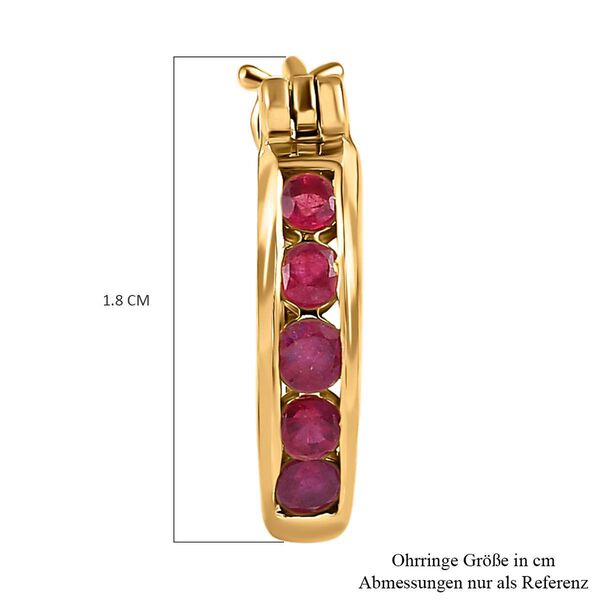 Infinity afrikanische Rubin-Creolen image number 5