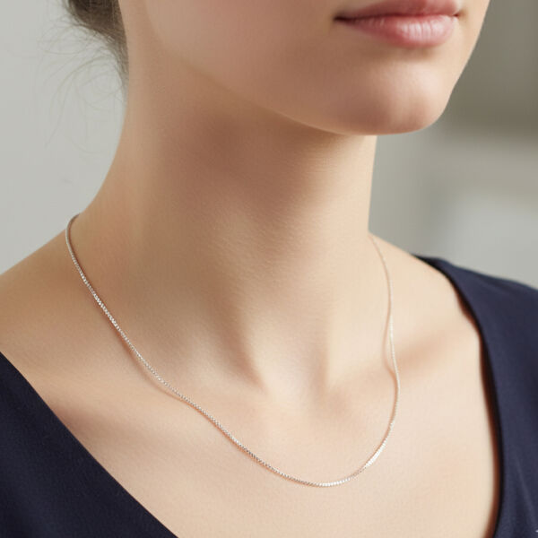 ROCK D/C 925 Silber rhodiniert Halskette ca. 45 cm ca. 1,98g image number 1