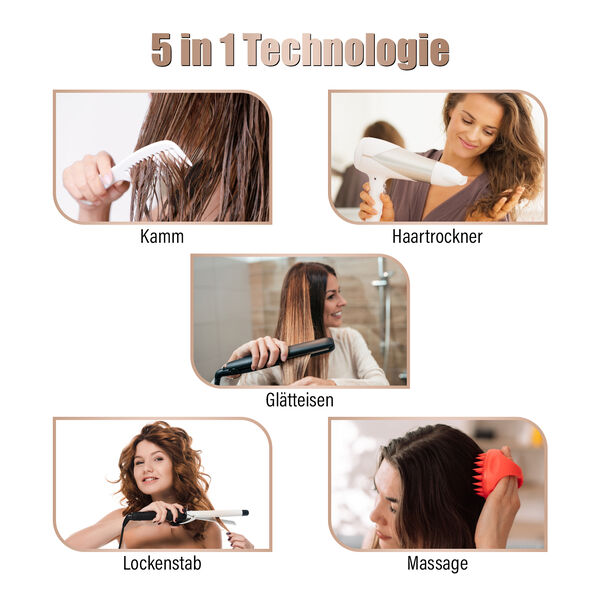 5 in 1 Multi-Haarstyler mit Ersatzköpfen image number 4