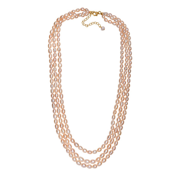 AA Pfirsich-Süßwasserperlen-Halskette, 45 cm image number 3