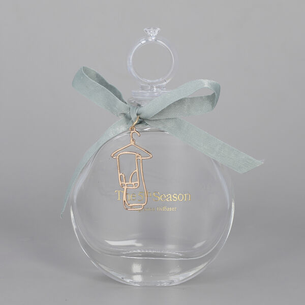 The 5th Season Parf&uuml;mflasche mit Aventurin Edelsteine, Gr&ouml;&szlig;e 9,5x3,5x14 cm, Gr&uuml;n, 100ml