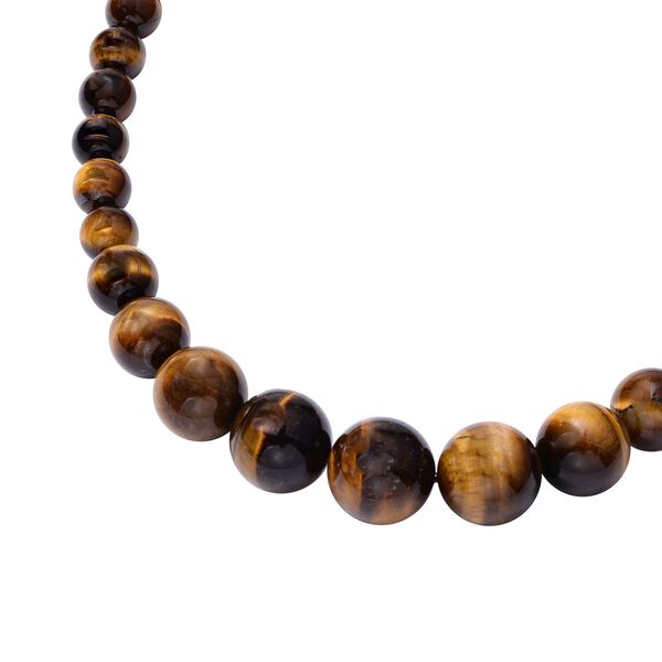 Gelbe Tigerauge-Halskette, 50 cm - 706 ct. image number 3