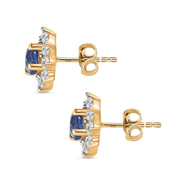 Masoala Saphir und Zirkon-Ohrringe - 1,42 ct. image number 3