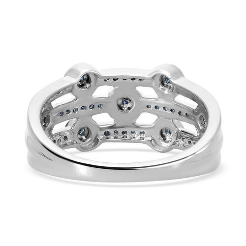 Blauer Diamant-Ring - 0,20 ct. image number 1