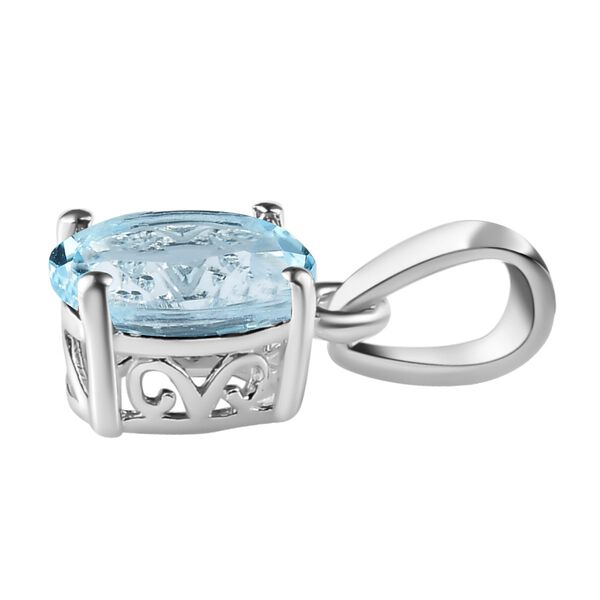 Himmelblauer Topas-Anhänger, 925 Silber ca. 1.47 ct image number 4
