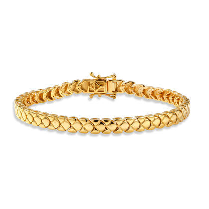 EVER TRUE Bronzella Kollektion-Reine Bronze 750 Vergoldet Armband ca. 19 cm ca. 12,70g