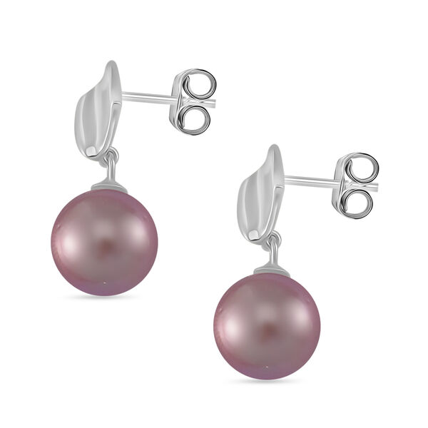 Mehrfarbige Edison Perle Ohrringe, 925 Silber rhodiniert image number 4