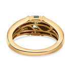 Sambischer Smaragd-Ring, 925 Silber vergoldet  ca. 0,20 ct image number 5
