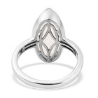 Premium Regenbogen Mondstein Solitär-Ring, 925 Silber  ca. 6,27 ct image number 5