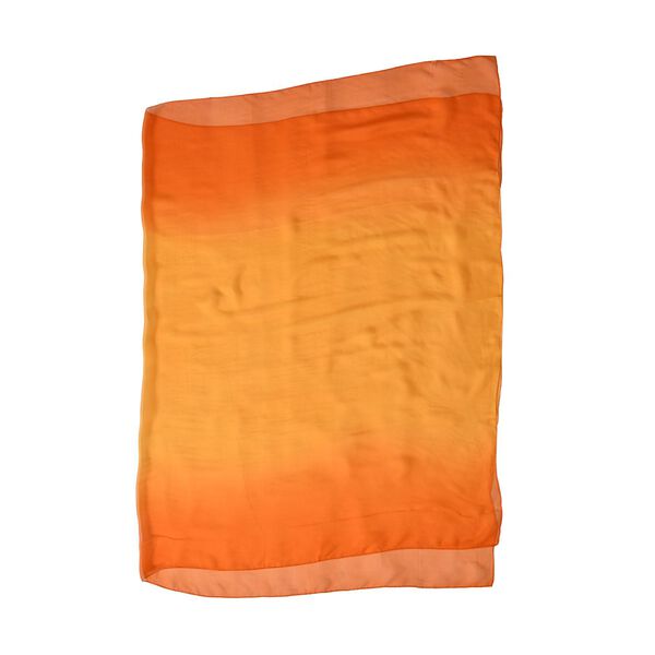 LA MAREY Ombre Chiffon Seiden Schal, Gelb image number 8