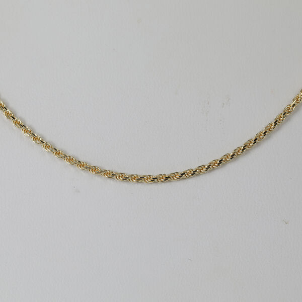 LIGHT ROPE 925 Silber vergoldet Halskette ca. 60 cm ca. 6,15g image number 1