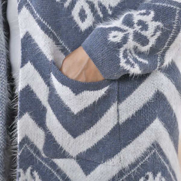 TAMSY - Kuschelweicher, geschmeidiger Cardigan, 110x82cm, grau image number 7