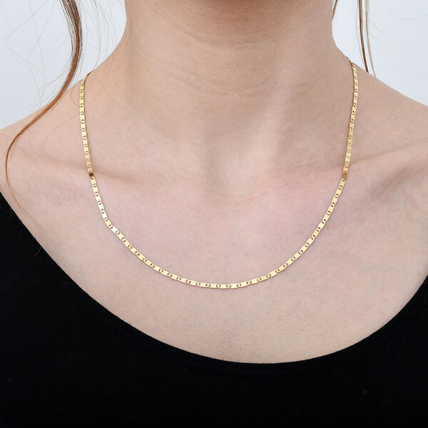 Diamantschliff Mariner-Kette in vergoldetem Silber image number 1