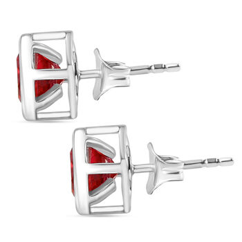 D'Joy Sunset Triplett Quarz Ohrringe, 925 Silber platiniert - 3,14 ct.