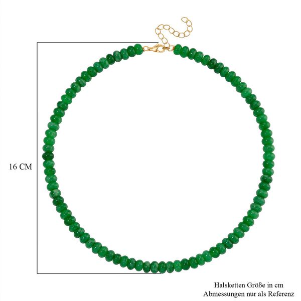 Gr&uuml;ne Quarzit  45+5cm Halskette - 230 ct. image number 6