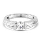 LUSTRO STELLA Hergestellt mit Feinster ZIRKONIA Ring 925 Silber platiniert image number 0