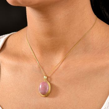 Rhodonit Anh&auml;nger Messing ca. 19,67 ct.