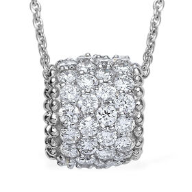LUXURIANT DIAMOND - Lab Grown Diamant SI-GH Schmuckset 925 Silber rhodiniert ca. 1,65 ct.