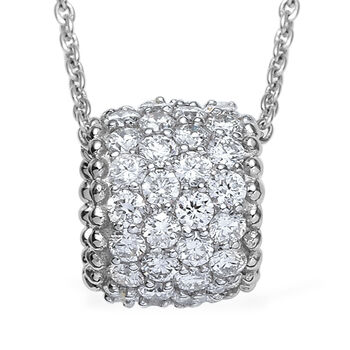 LUXURIANT SI-GH Labor Diamant Anh&auml;nger mit 45+5cm Kette - 1,65 ct.