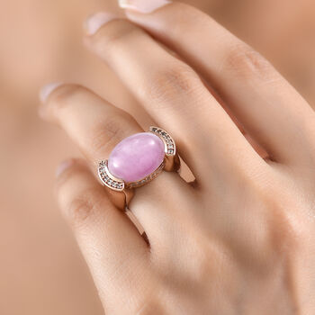 EverTrue Kunzit und Zirkon Ring - 11,77 ct.