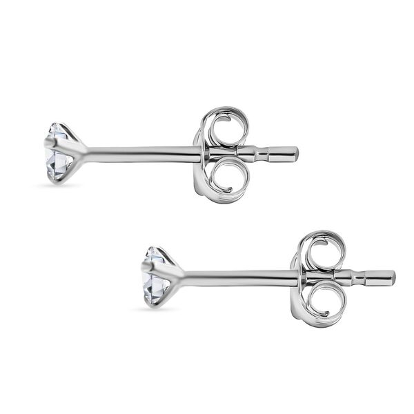 Moissanit Ohrringe 925 Silber rhodiniert ca. 0.25 ct image number 3